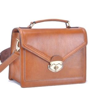 Jo Totes by Johansen Siena Camera Bag brown leather satchel